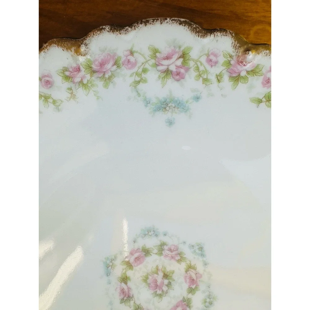 Theodore Haviland Limoges‎ Salad Plate France Pink Flowers Vintage